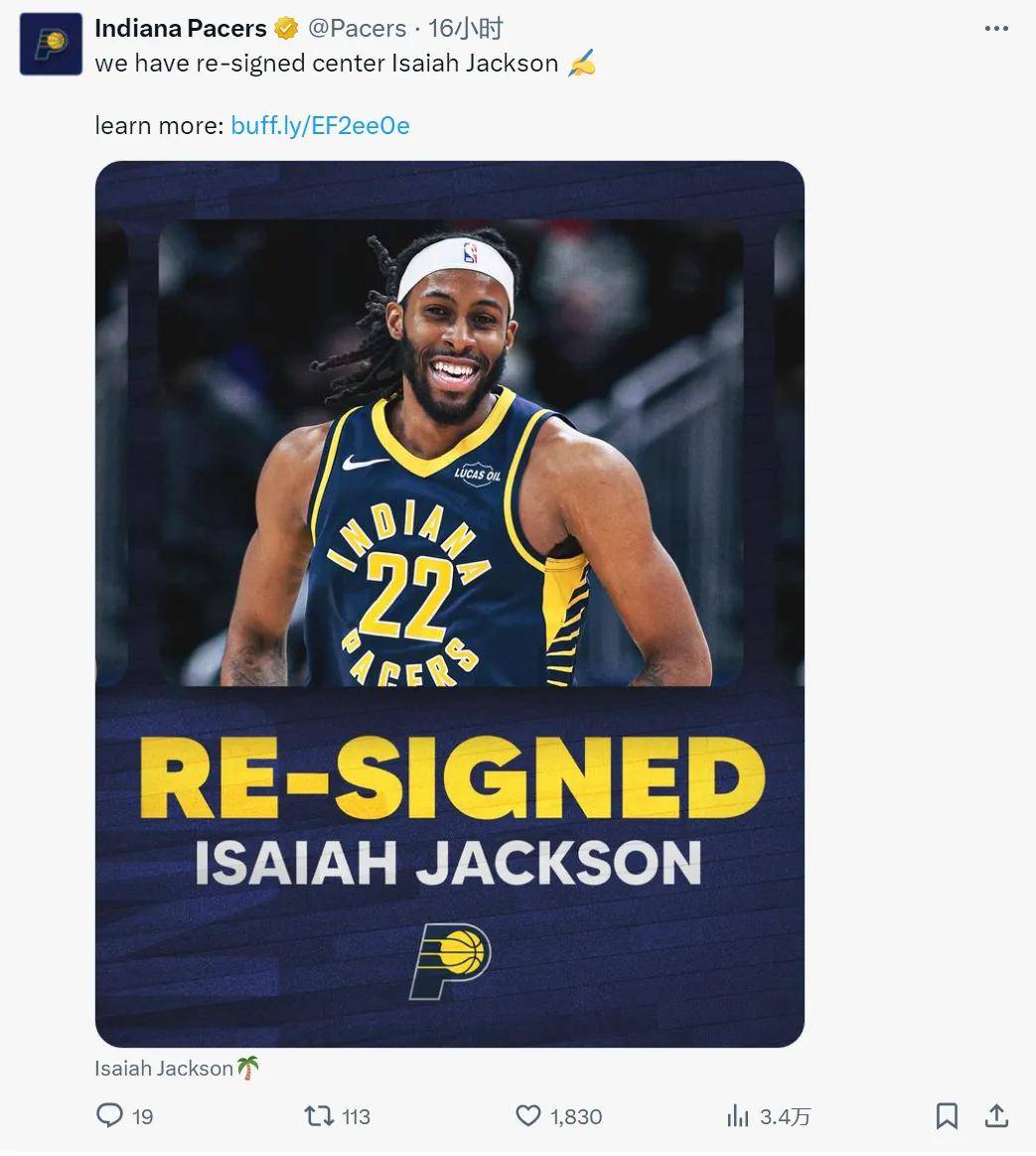 开云-1年100万！正式签约！怀斯曼重返NBA